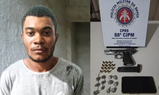 PETO/88ª CIPM: Coringa é preso mais uma vez em Alcobaça por porte de arma de fogo, e tráfico de drogas 