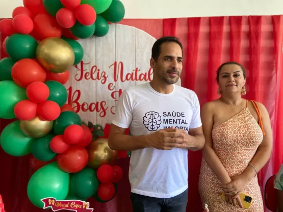 Prefeitura de Medeiros Neto realiza confraternização de Natal com pacientes no CAPS