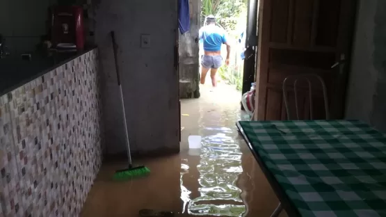 ortes chuvas causam situação de emergência e calamidade em vários pontos do município de Caravelas