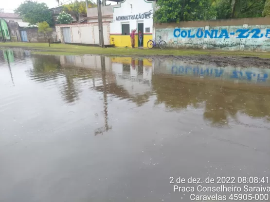 ortes chuvas causam situação de emergência e calamidade em vários pontos do município de Caravelas