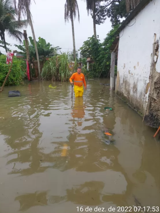 ortes chuvas causam situação de emergência e calamidade em vários pontos do município de Caravelas