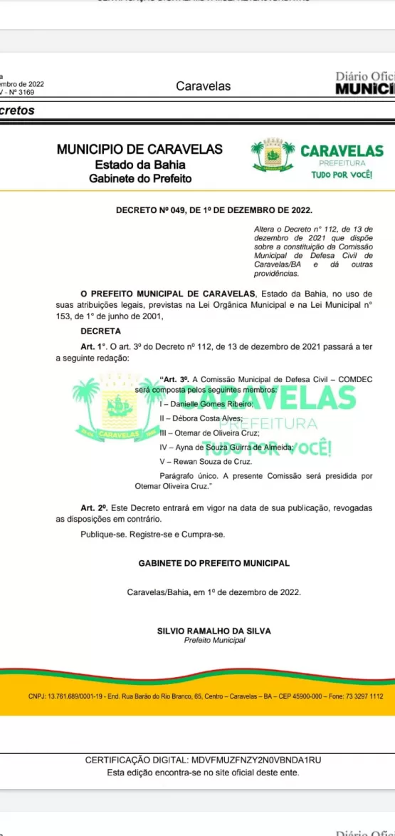 Caravelas segue auxiliando famílias de desalojados e afetados pelas fortes chuvas