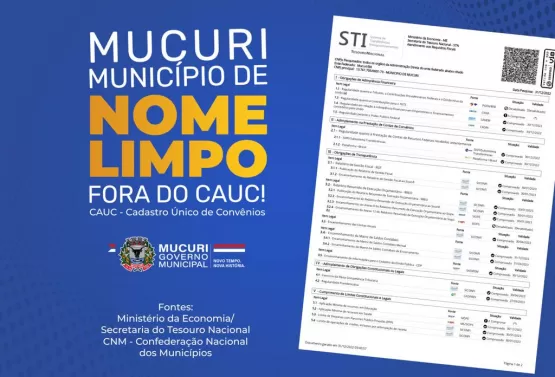 Prefeito Robertinho faz agradecimento público sobre a nova condição do município de Mucuri que começa 2023 fora do CAUC Nacional