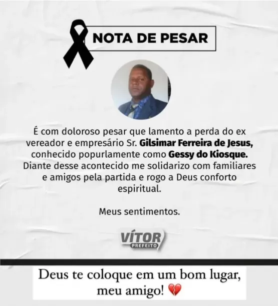 Ex-vereador é assassinado no dia do próprio aniversário na Bahia
