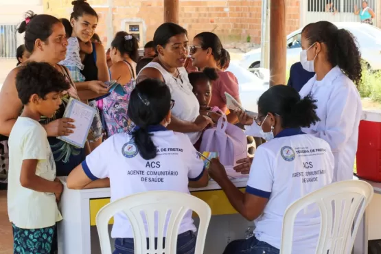 Atenção Básica promove ação para controle de verminoses infantis no Residencial Santos Guimarães