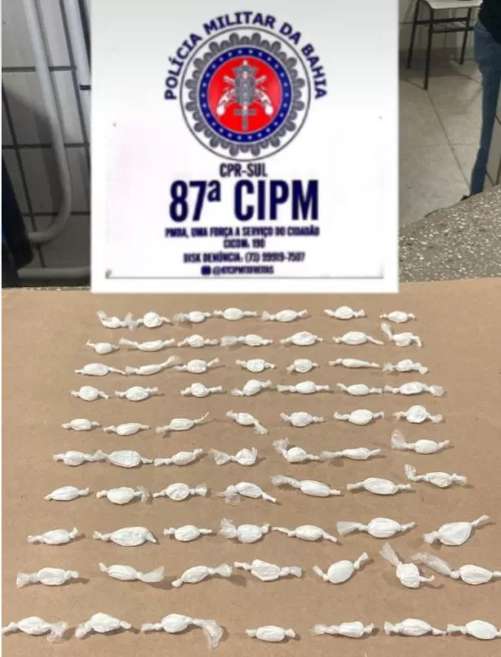 PM apreende maconha, cocaína e crack em Teixeira de Freitas