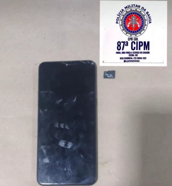 PM prende em flagrante ladrão de celular em Teixeira de Freitas
