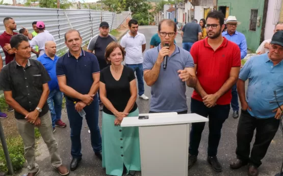 Prefeito Dr. Marcelo Belitardo anuncia a retomada da construção do Centro Municipal de Educação Infantilno bairro Liberdade I