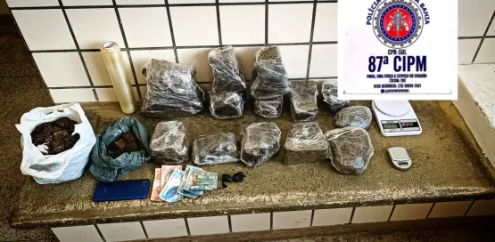 Traficante do Piauí é preso com mais de 10 kg de maconha em Teixeira de Freitas