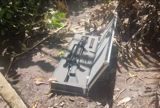 Cão do 8° BPM localiza rifle com mira telescópica e silenciador escondido em manguezal de Porto Seguro