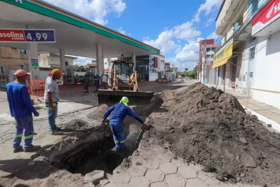 Prefeitura inicia obra no entorno do Shopping Teixeira Mall