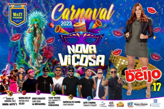 Confira a programação do Carnaval de Nova Viçosa