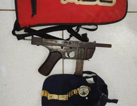 Submetralhadora é apreendida por policiais do 8º BPM em Porto Seguro