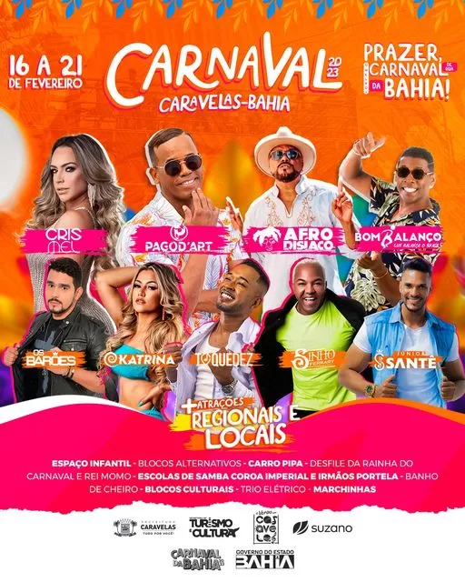 Confira a programação do Carnaval de Caravelas