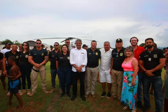 Forças Policiais participam de recepção ao Governador no Extremo Sul Baiano durante o Carnaval 
