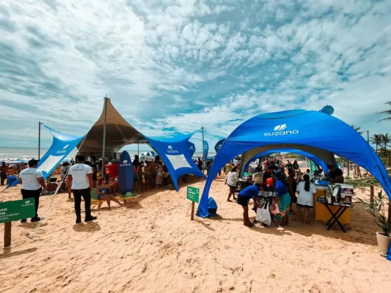 Suzano nas Comunidades leva programação gratuita a praias do sul da Bahia