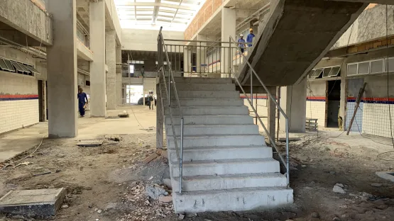 Estão avançadas as obras de construção do colégio de tempo integral em Prado