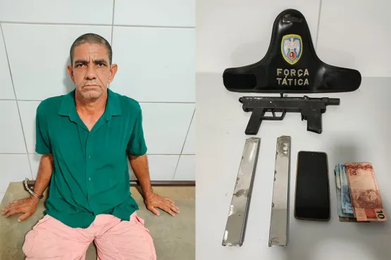 Três pessoas são presas em Linhares com submetralhadora que vinha para acampamento de área  invadida da Suzano 