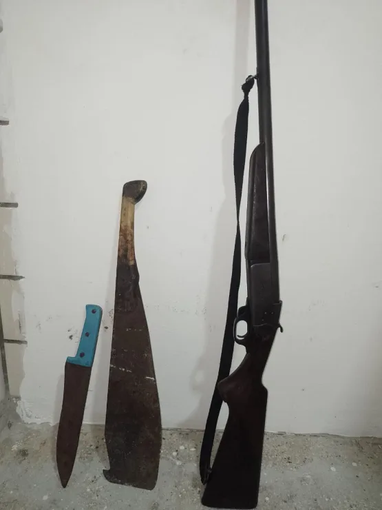 PM prende em ibirapua homem que estava ameaçando moradores com espingarda e facão
