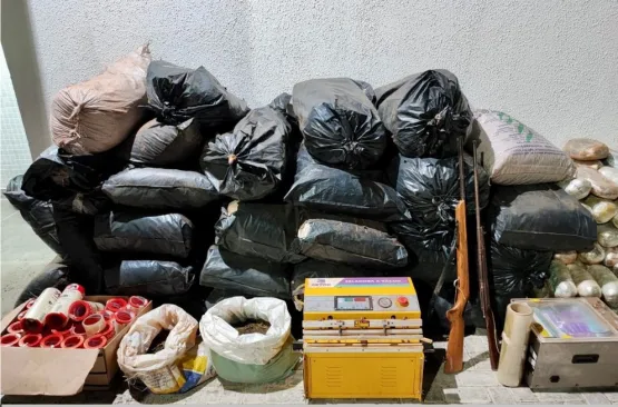 Homem é preso em posse de 634 kg de maconha avaliados em R$ 2 milhões