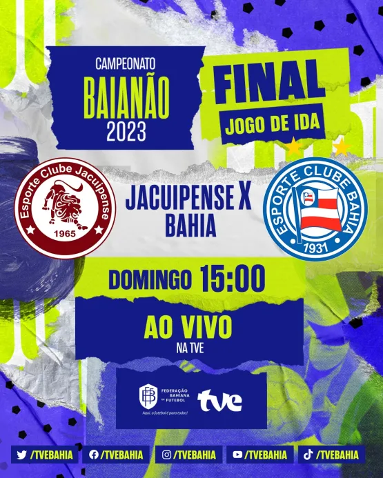 Bahia e Jacuipense disputam final do Campeonato Baiano neste domingo (26)