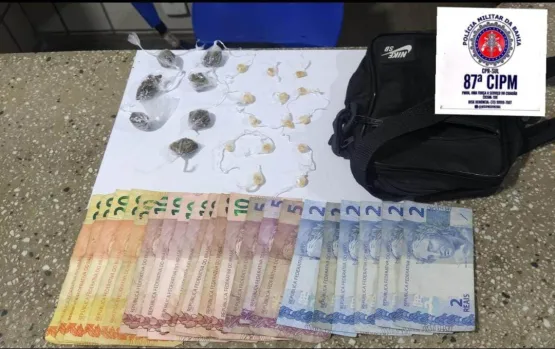Homem com mandado de prisão de ES é preso com droga em Teixeira de Freitas