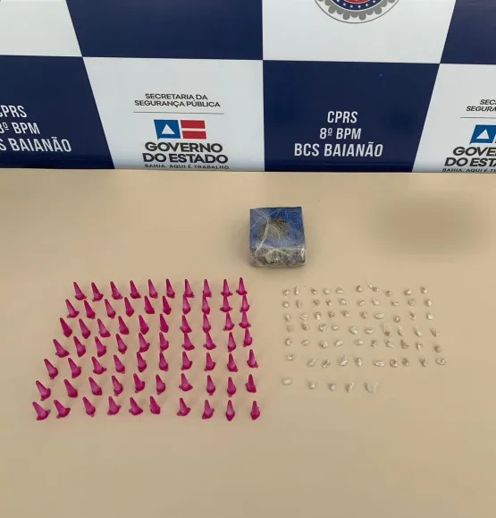 8° BPM prende quatro suspeitos de tráfico em Porto Seguro