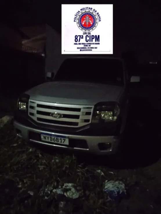 PM recupera Ranger roubada horas antes em Teixeira de Freitas