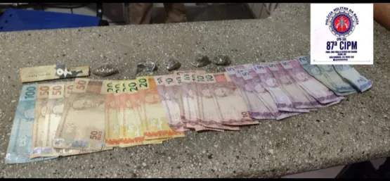 PM prende suspeito de tráfico de drogas em Teixeira de Freitas
