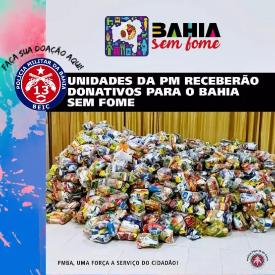 13º BEIC participa da Campanha Bahia sem Fome; saiba como doar