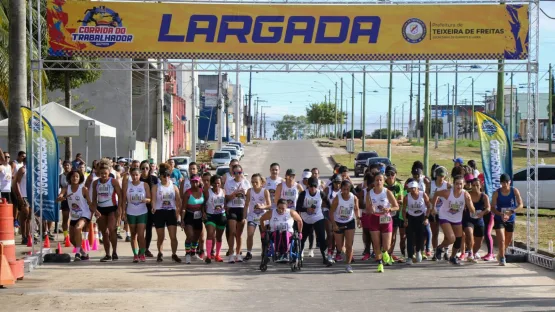 Corrida do Trabalhador ocorreu  em Teixeira de Freitas no último domingo , 30