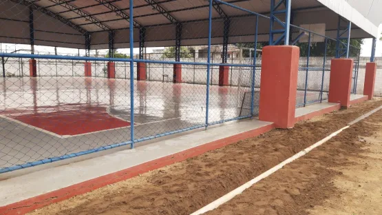 Obras de revitalização da maior Escola do município de Mucuri estão chegando a fase final em Itabatã