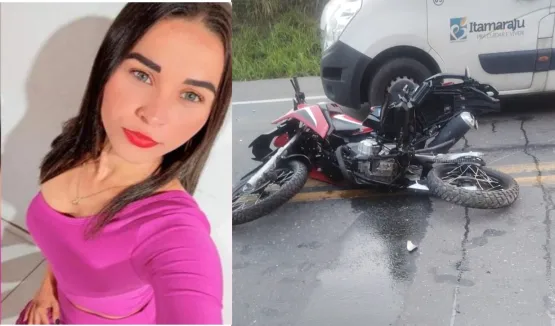 Mulher morre em acidente de moto na BR 101 em Itamaraju