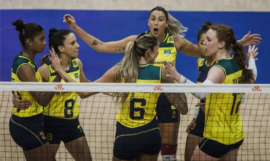 Vôlei: Brasil bate Coreia do Sul em Brasília pela Liga das Nações