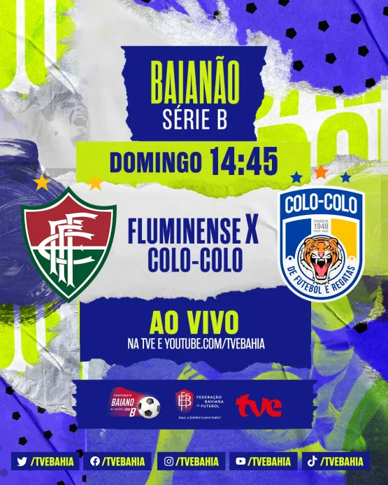 Fluminense e Coco-Colo neste domingo