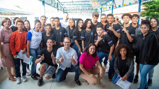 Edição do Prefeito na Escola ocorre na Escola Municipal São Lourenço em Teixeira de Freitas