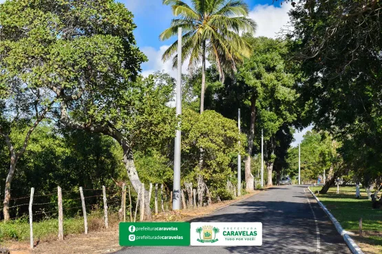 Interligação da iluminação pública entre Ponta de Areia e Barra de Caravelas trás mais segurança para os moradores