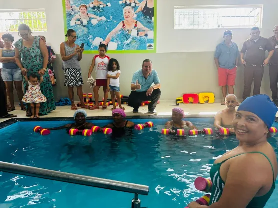 Após reforma, piscina de hidroterapia de Lajedão volta a funcionar