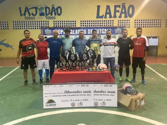 Vila Betinho e Besta Fera conquistam a Copa Calango de Futsal em Lajedão