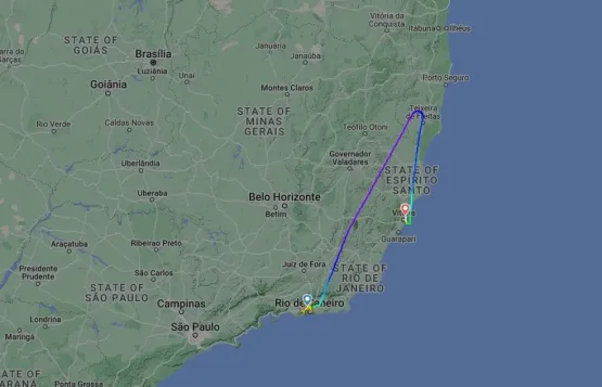 Avião da Gol com 150 pessoas a bordo  apresenta problema em motor próximo à Teixeira de Freitas 
