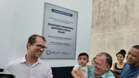 Prefeito Marcelo Belitardo inaugura o Chafariz Santos Guimarães