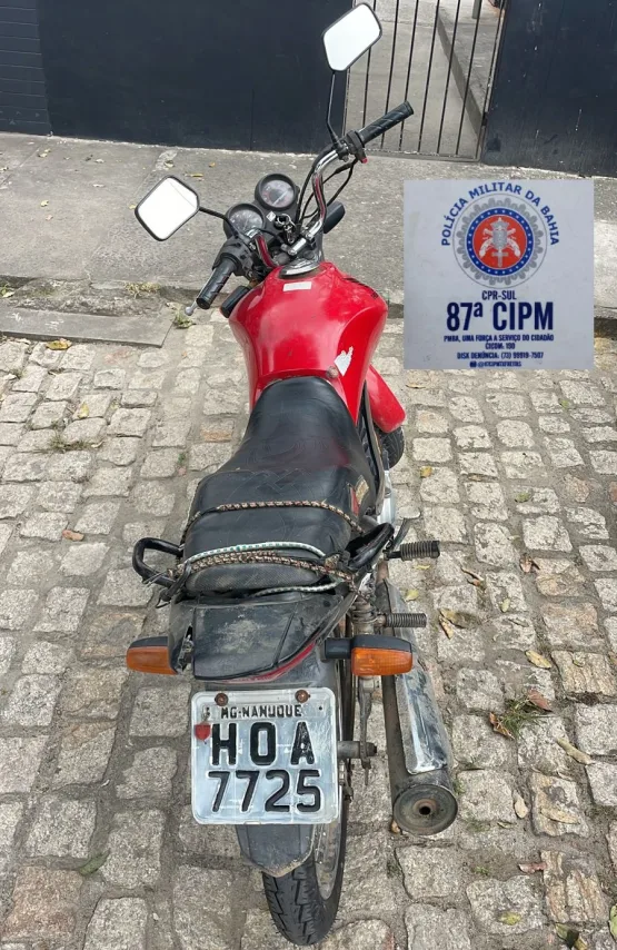 PM identifica adulteração em motocicleta no Liberdade em Teixeira de Freitas