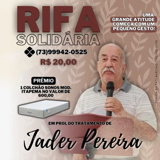  Faça parte dessa corrente de solidariedade para ajudar o radialista e pastor Jader Pereira