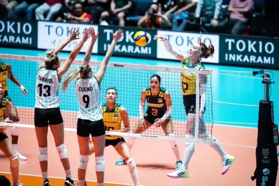 Brasil estreia no Pré-Olímpico de vôlei com vitória sobre a Argentina