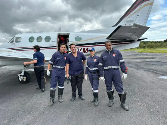 Uma jornada de vida: Prematuro de 28 semanas da cidade de Alcobaça é transferido via aérea para Salvador