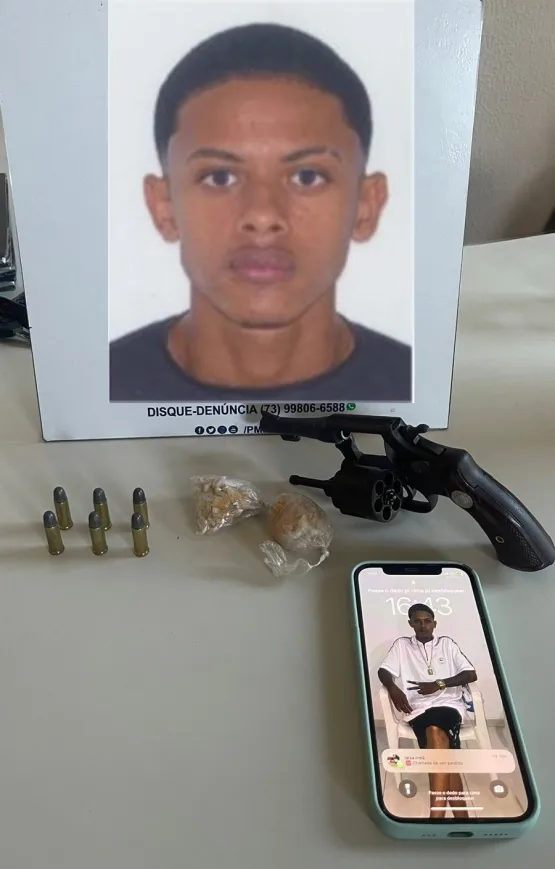 Edmarques é preso por tentativa de homicídio e apreensão de arma e drogas em Caravelas