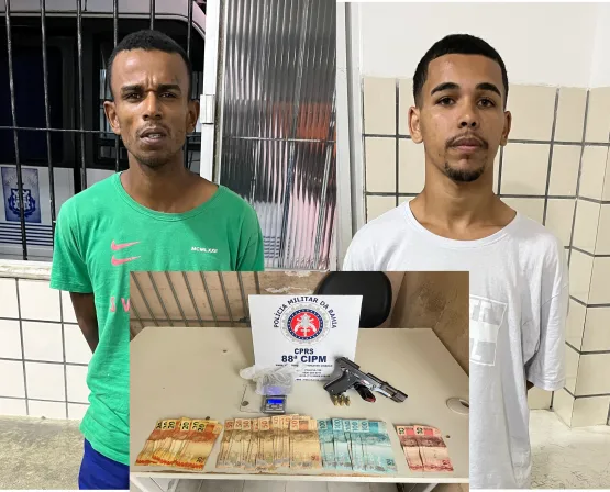 Dois irmãos são presos  com arma e droga em Caravelas