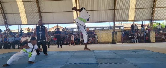 CPR-ES dá início ao Projeto Kung Fu na Escola no distrito de Santo Antônio, em Teixeira de Freitas