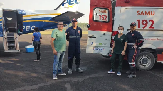 Criança de 4 anos é transferida em UTI Aérea com urgência de Mucuri para Salvador