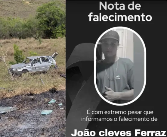 Dois funcionários de empresa de energia solar morrem em acidente na Ladeira de Cascata em Teixeira de Freitas.